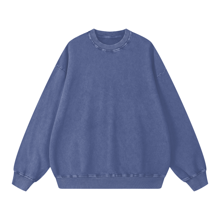 Classic Washed Oversized Streetware Sweatshirt