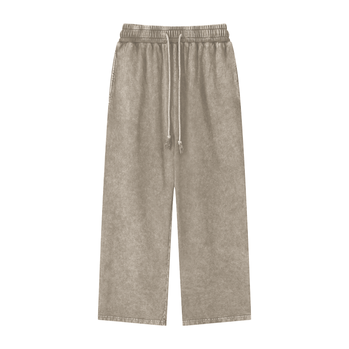 Streetware Acid Wash Straight Leg Pants - 360 GSM
