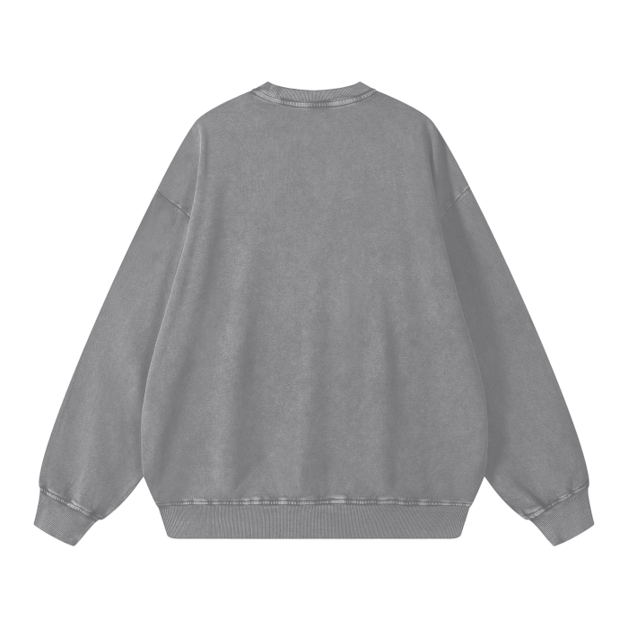 Classic Washed Oversized Streetware Sweatshirt