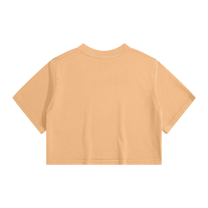 Washed Effect Crop Top - 220 GSM