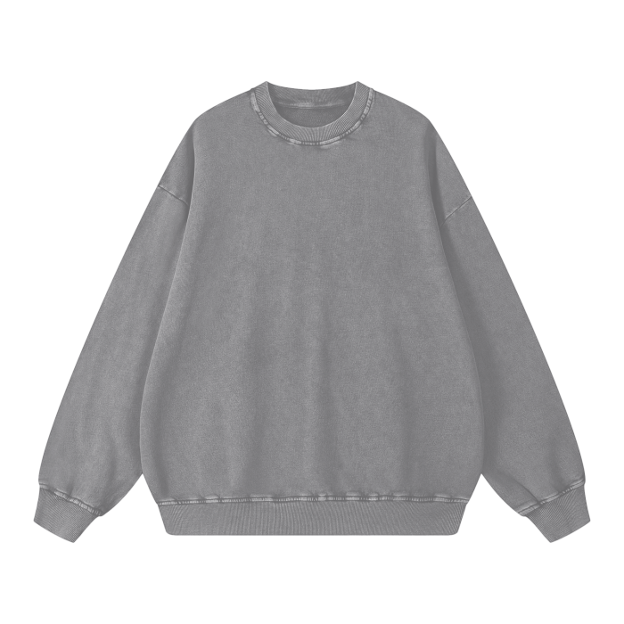 Classic Washed Oversized Streetware Sweatshirt