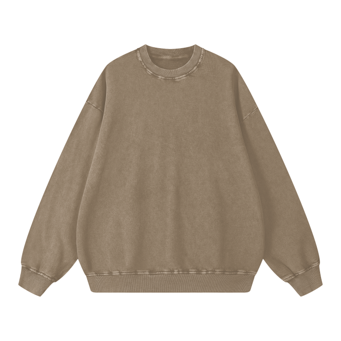 Classic Washed Oversized Streetware Sweatshirt