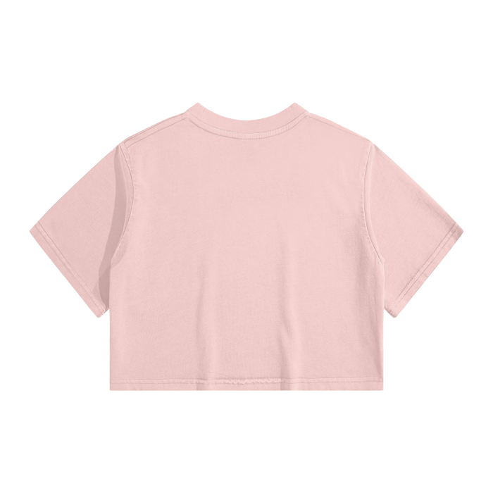 Washed Effect Crop Top - 220 GSM