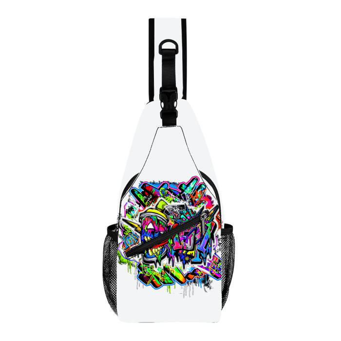 Streetwear All-Over Print Chest Bag