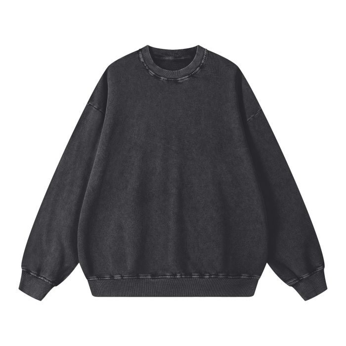 Classic Washed Oversized Streetware Sweatshirt
