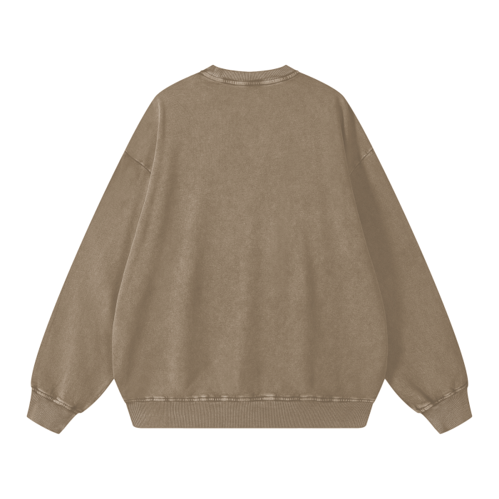 Classic Washed Oversized Streetware Sweatshirt