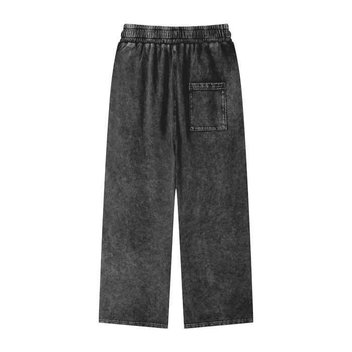 Streetware Acid Wash Straight Leg Pants - 360 GSM