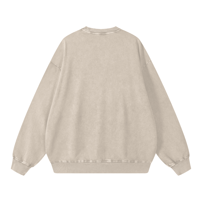 Classic Washed Oversized Streetware Sweatshirt