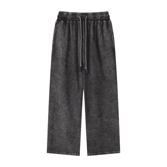 Streetware Acid Wash Straight Leg Pants - 360 GSM